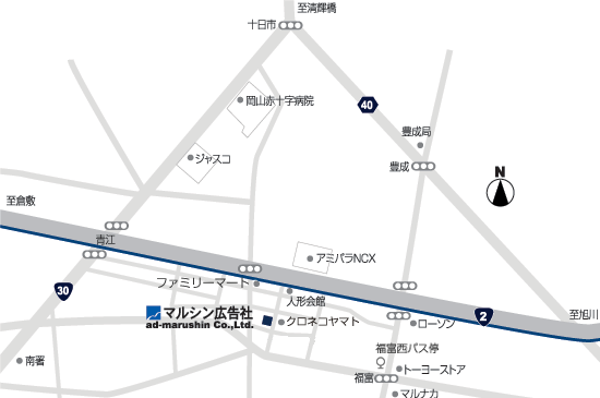 マルシン広告社 地図